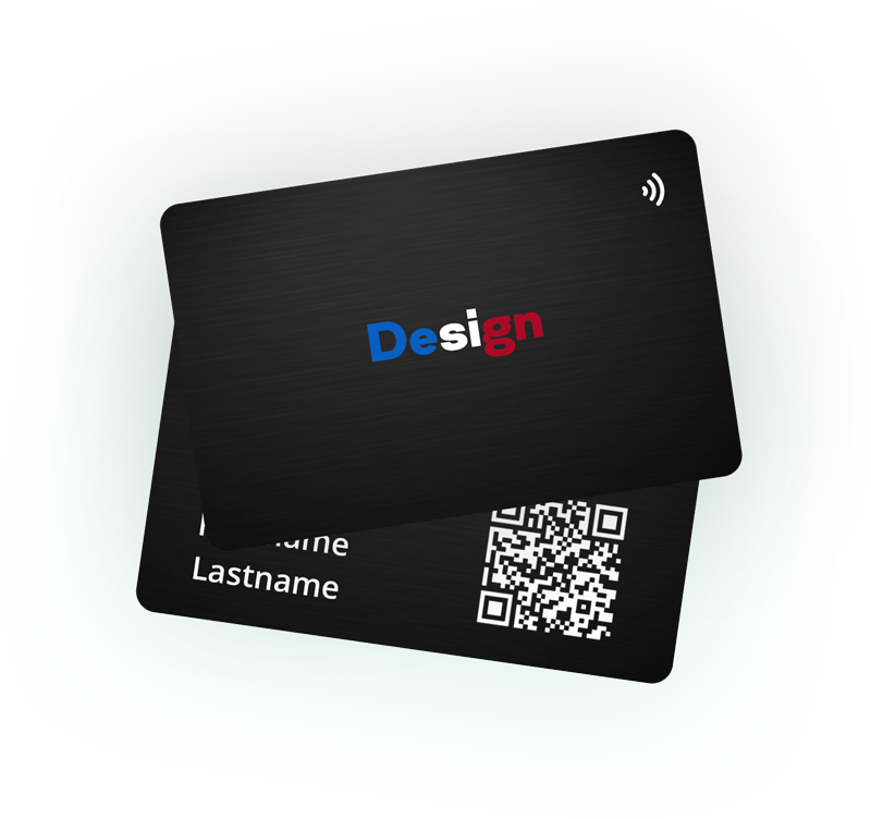 Carte de visite NFC en Carbone