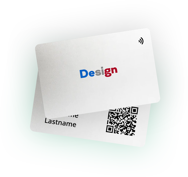 Carte de visite NFC en PVC